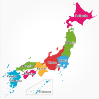 Bản Đồ Nhật Bản - khám phá 9 Vùng miền của đất nước Nhật Bản